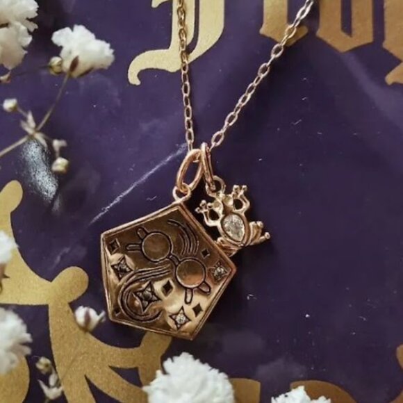 Harry Potter Chocolate Frog Card necklace, 925 Sterling Silver Charmed Aroma - Picture 5 of 5